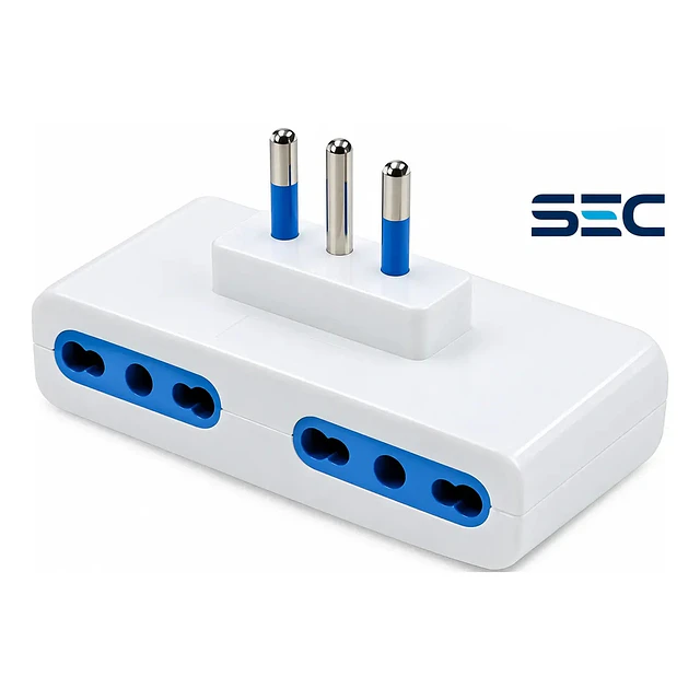Adaptador Enchufe Triple Cuatro Salidas 10a 1500w 250v Sec Winelec