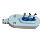 Enchufe Macho Horizontal 2p+t 10a 250v 1500w Blanco Winelec