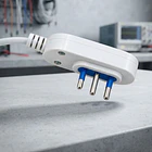 Enchufe Macho Horizontal 2p+t 10a 250v 1500w Blanco Winelec