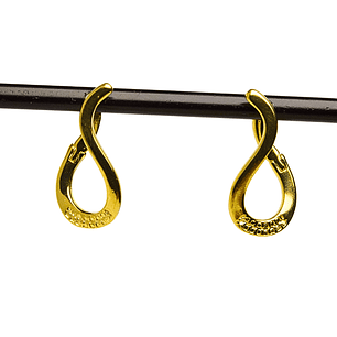 Aros torcidos enchapados en Oro