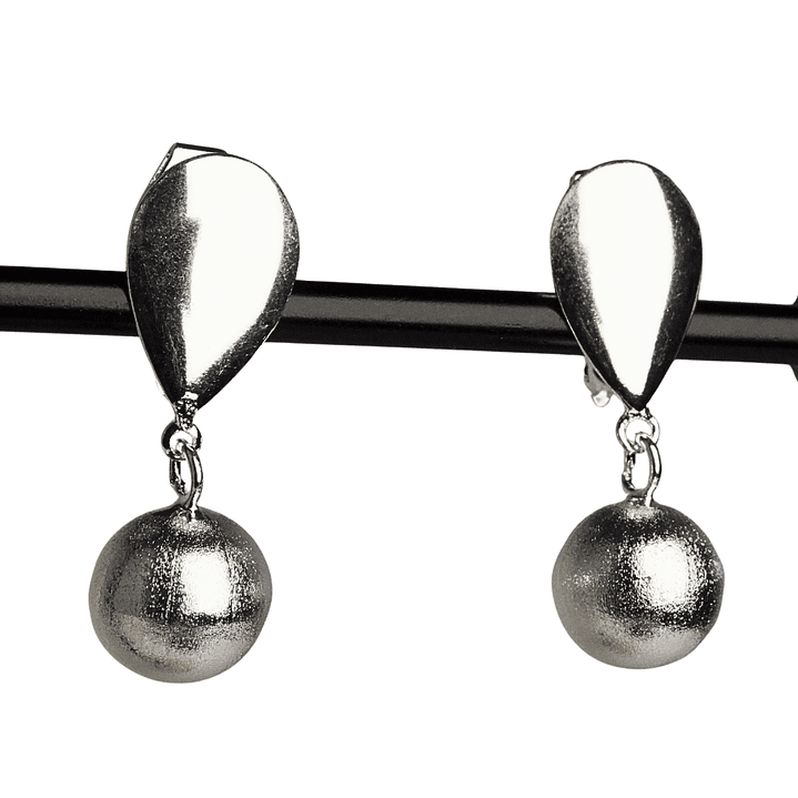 Aros bola con clip enchapado en oro 1