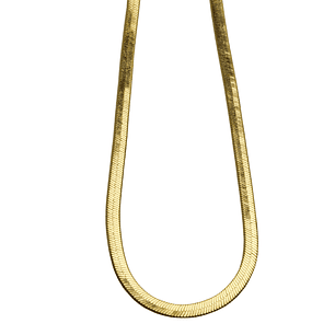 Collar cinta delgada en oro