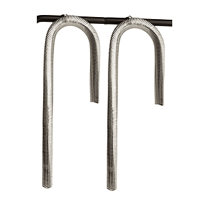 Aros de cinta Enchapados en plata gruesa