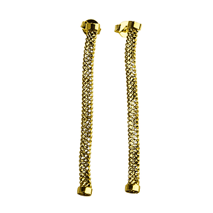 Aros colgantes enchapado en Oro