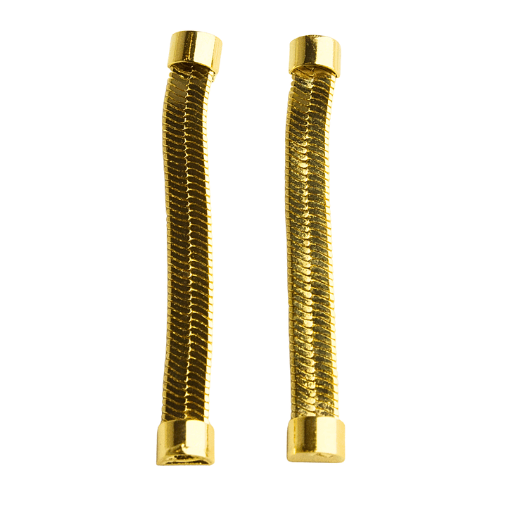 Aros colgantes planos enchapados en oro 1