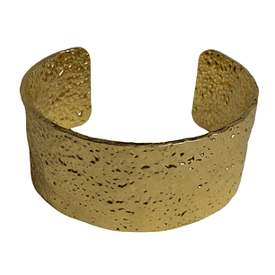 Pulsera Rugosa Suave enchapada en oro
