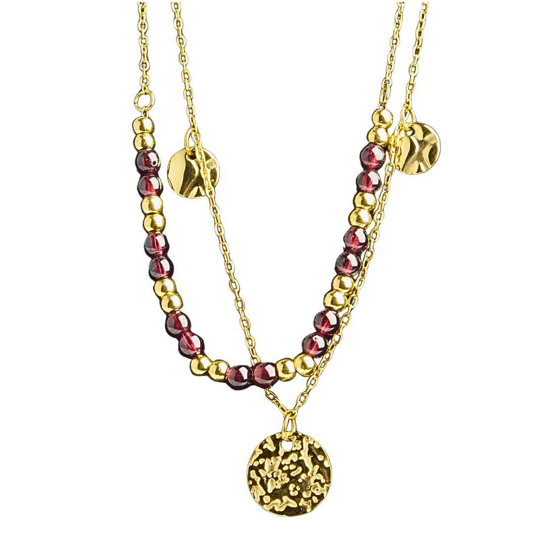 Tobillera doble martina enchapado en oro 1