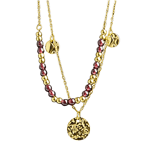 Tobillera doble martina enchapado en oro