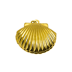 Relicario marino I Enchapado en oro