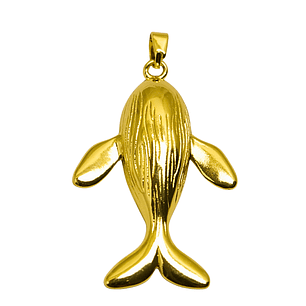 Colgante Ballena Enchapado en oro