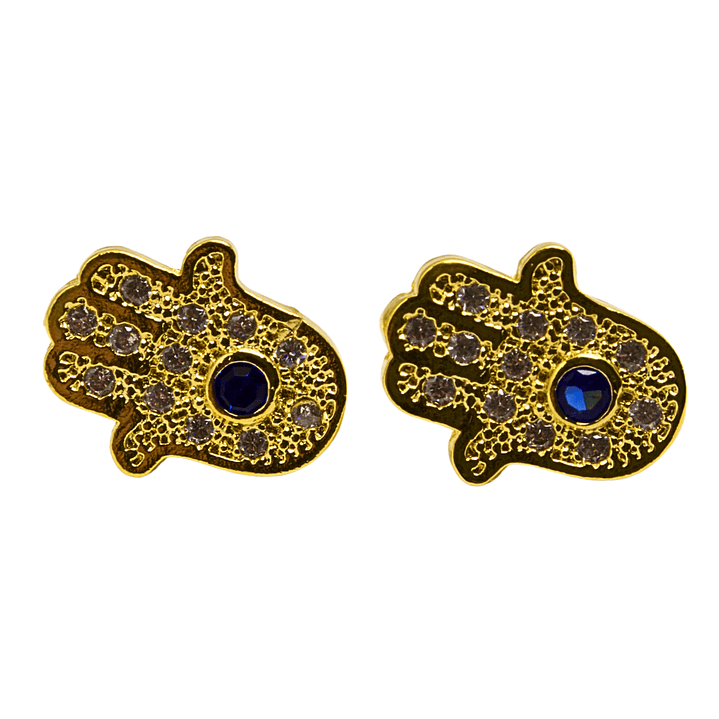 Aros Mano de Fätima enchapado en oro 1