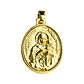 Medalla Ovalada Virgen de Schoenstatt enchapada en oro - Miniatura 1