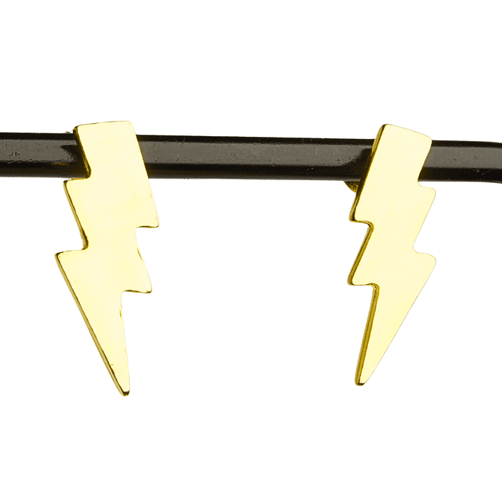 Aros rayo enchapados en oro 1