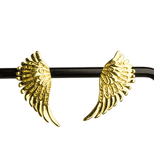 Aros de alas magnas enchapados en oro