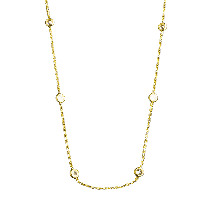 Collar con puntos de luz enchapado en oro  1