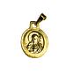 Medalla Ovalada Virgen de Schoenstatt enchapada en oro - Miniatura 2