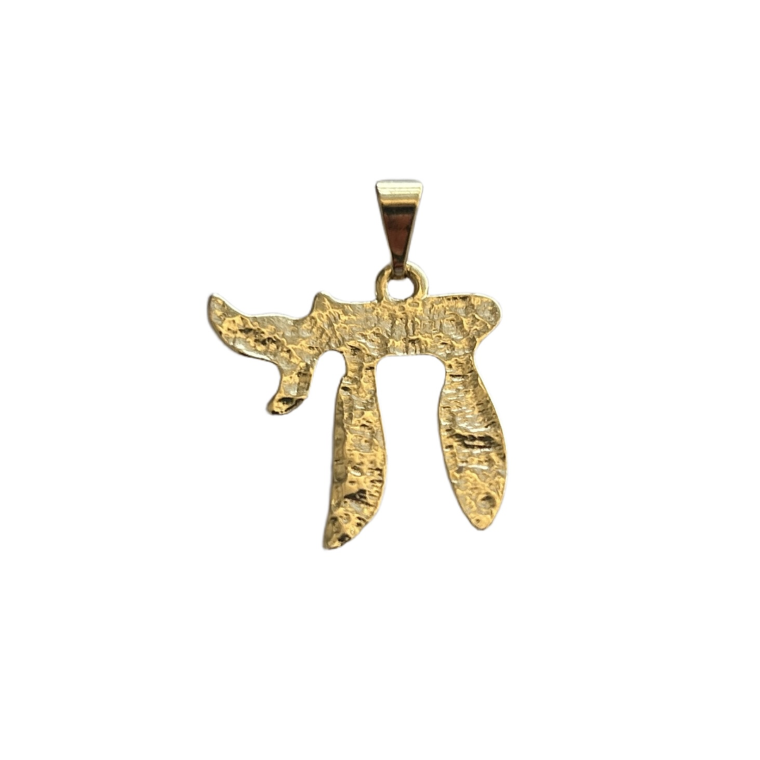 Colgante Chai (Vida) enchapado en oro 1