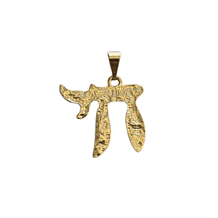 Colgante Chai (Vida) enchapado en oro