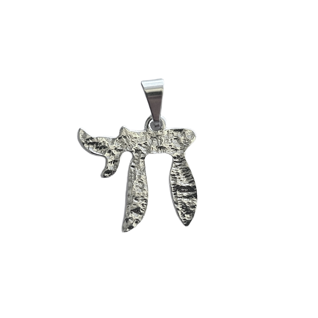 Colgante “Chai” (Vida) enchapado en plata 1