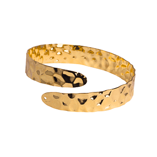 Brazalete espiral tipo gladiador enchapado en oro