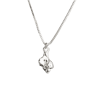 Collar caracola enchapado en plata