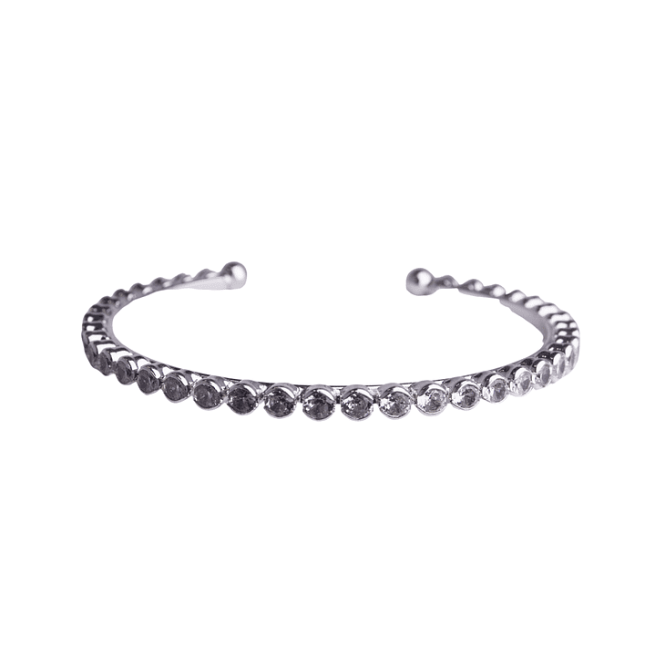 Pulsera con circones elegance enchapada en plata 1