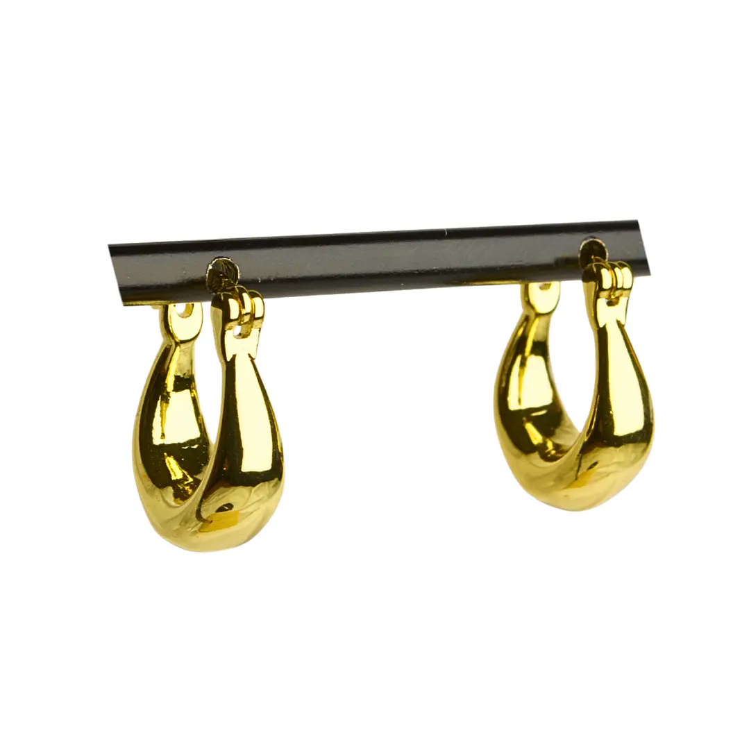 Aros argolla con cierre italiano enchapado en oro 1