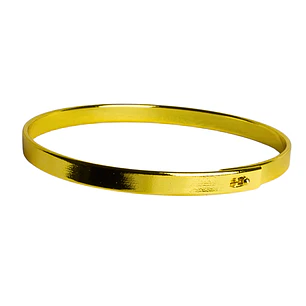 Pulsera Esclava con cierre de broche minimalista y enchape en oro