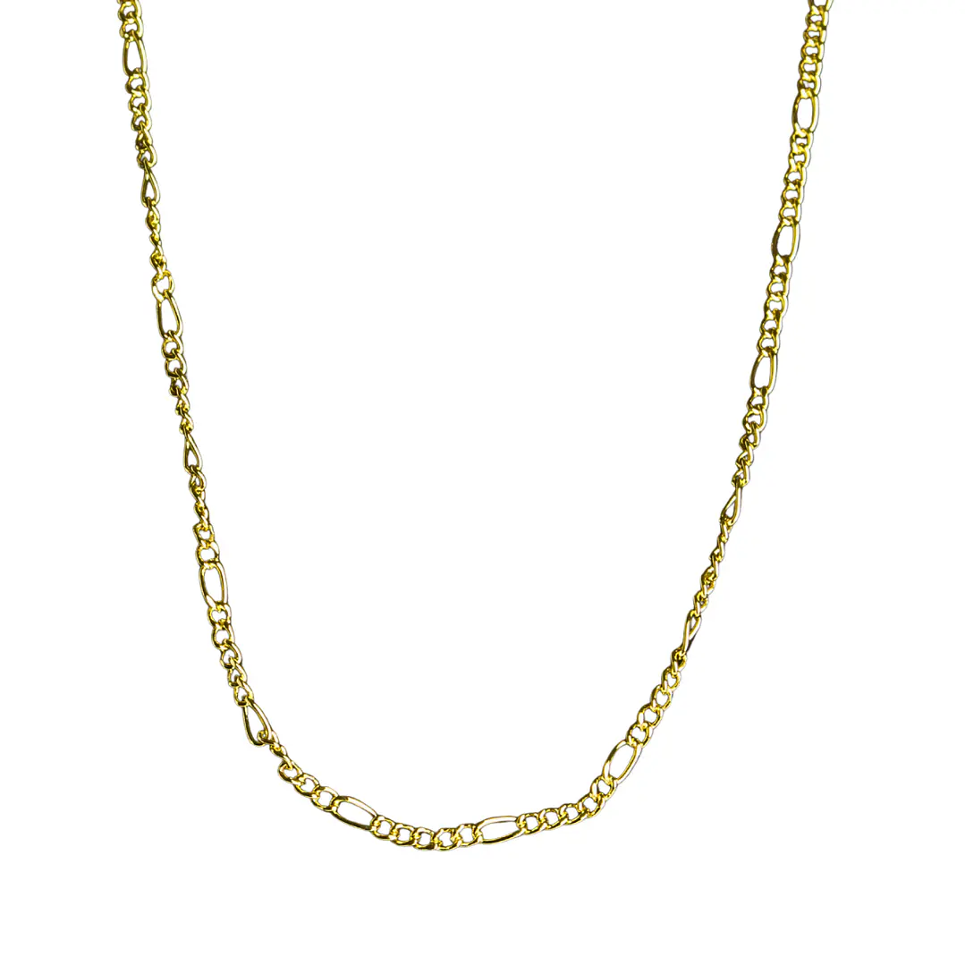 Cadena tipo Cartier con broche mosquetón enchapado en oro 1