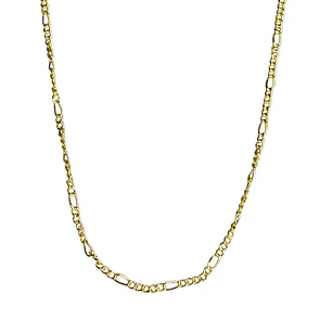 Cadena tipo Cartier con broche mosquetón enchapado en oro