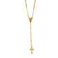 Collar rosario clásico enchapado en oro - Miniatura 1