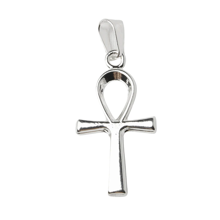 Colgante Cruz Egipcia Enchape Plata 1