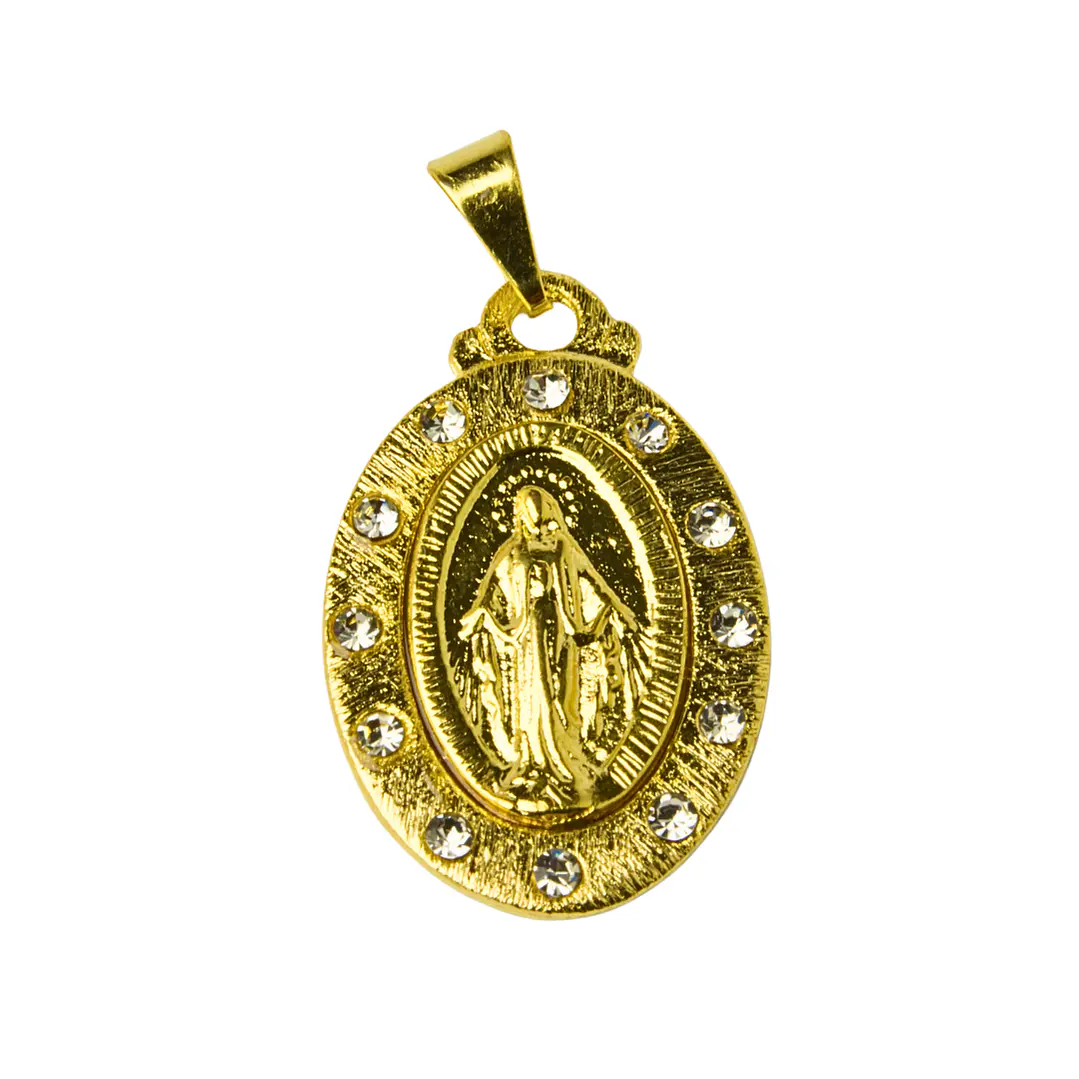 Medalla Virgen de los Rayos Enchape Oro 1