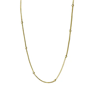 Cadena Veneciana con Bolitas Enchape Oro