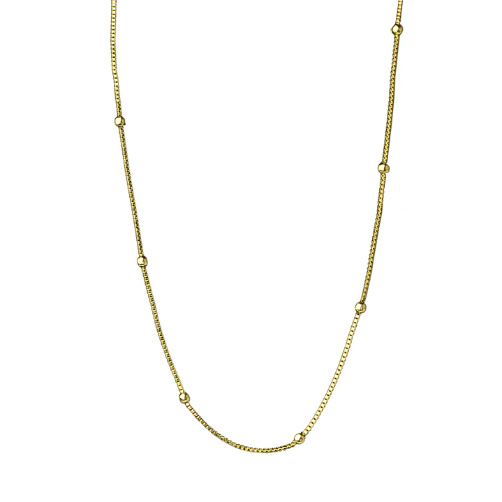 Cadena Veneciana con Bolitas Enchape Oro 1