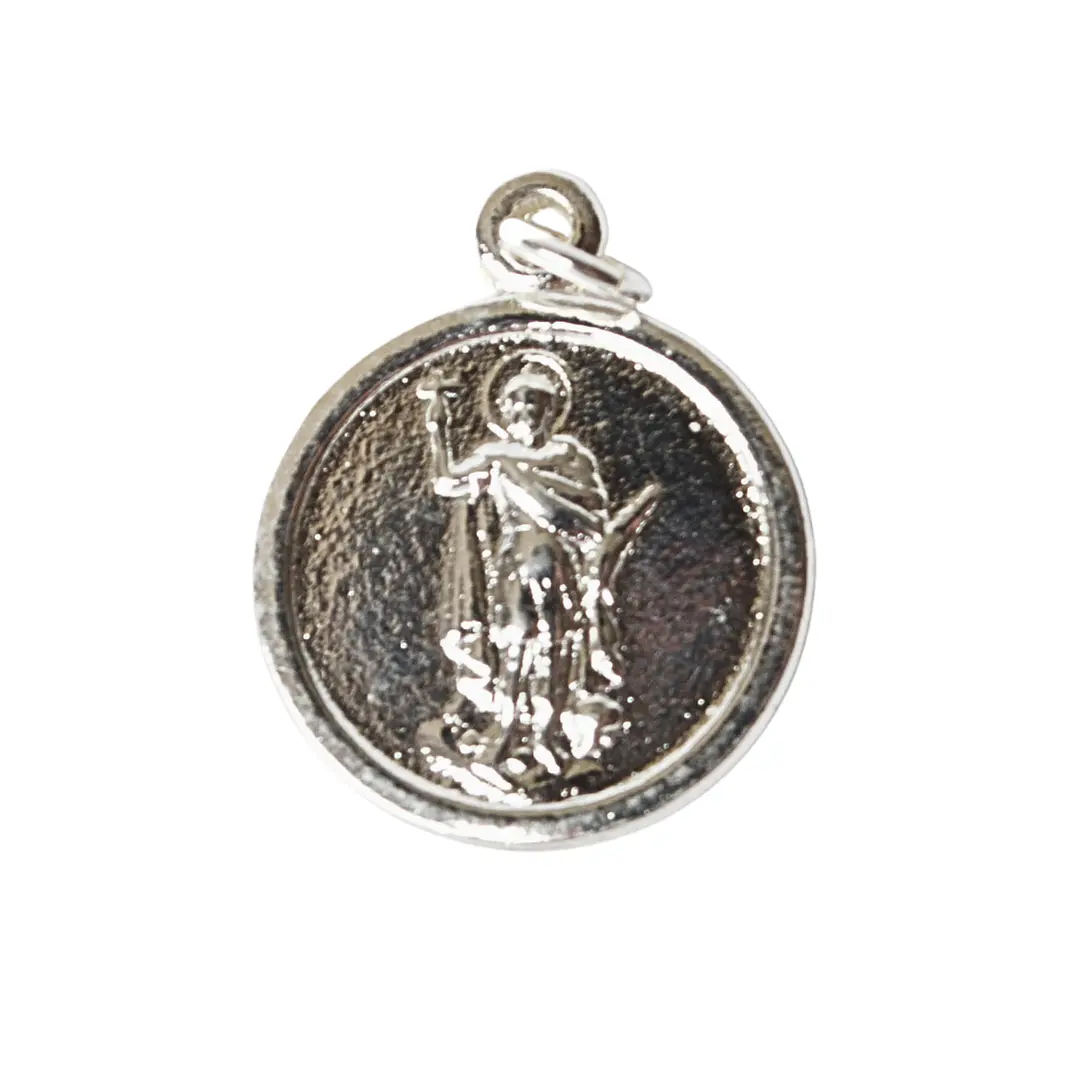 Medalla san expedito enchapada en plata 1