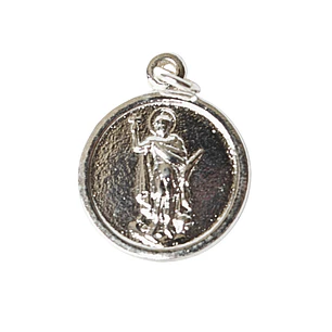 Medalla san expedito enchapada en plata