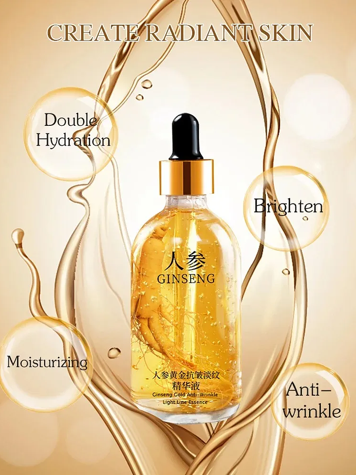 24K Gold Hyaluronic Acid Serum for Face Anti-wrinkle Anti-aging Brightening Moisturizing skincare Facial Serum Essence Face Care 5