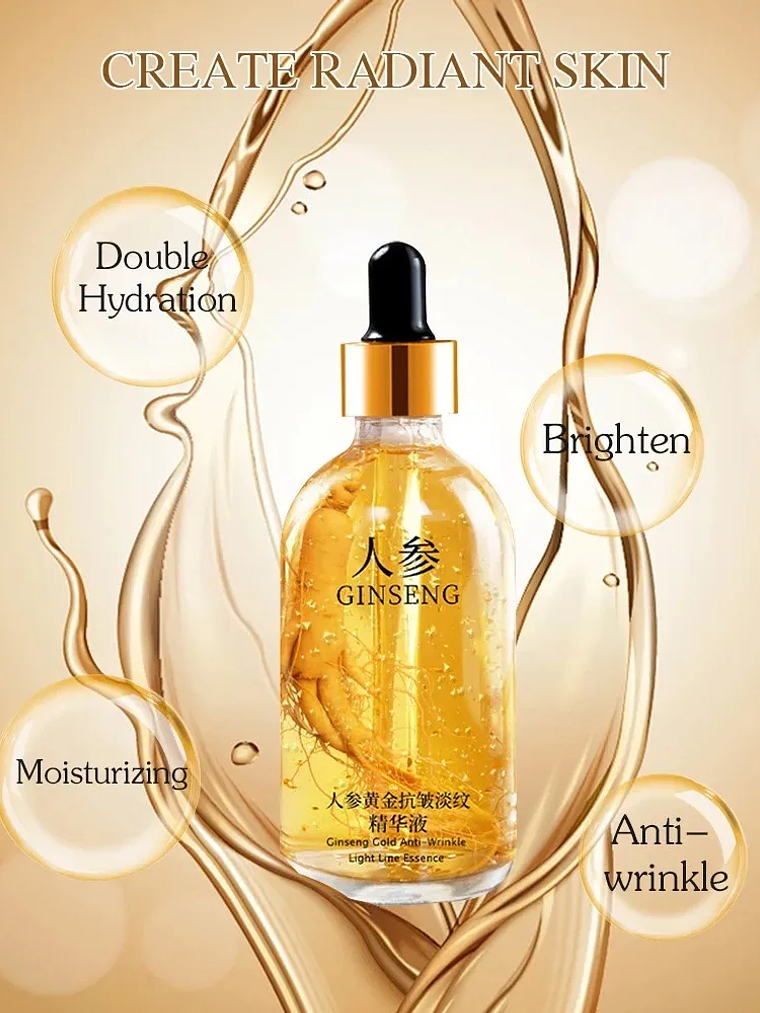 24K Gold Hyaluronic Acid Serum for Face Anti-wrinkle Anti-aging Brightening Moisturizing skincare Facial Serum Essence Face Care 5