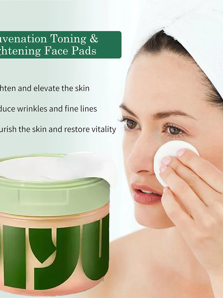 Skincare Anti-Aging, Dark Spot & Wrinkle Minimizing Toner Pads with Snail Mucin, Centella Asiatica, Niacinamide, Peptide Complex 5