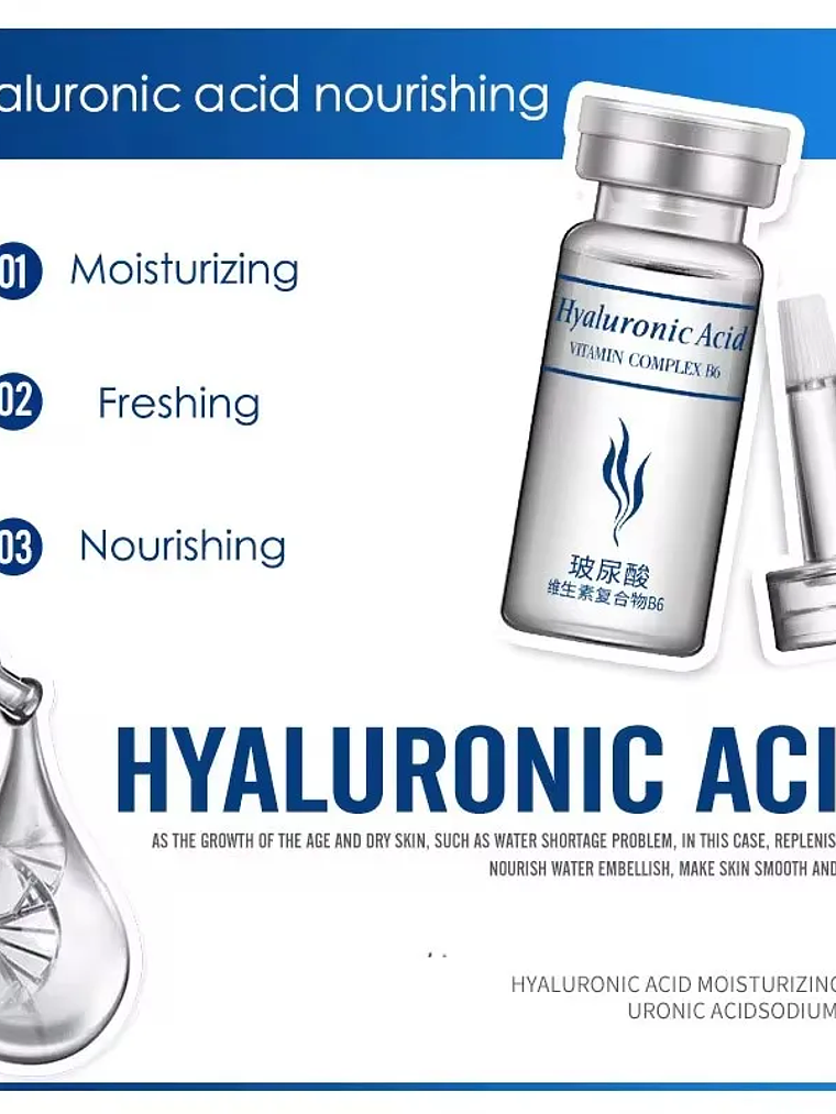 20pcs BIOAQUA Hyaluronic Acid Serum Facial skincare Moisturizing Firming Facial Essence Liquid Face Skin Care 4