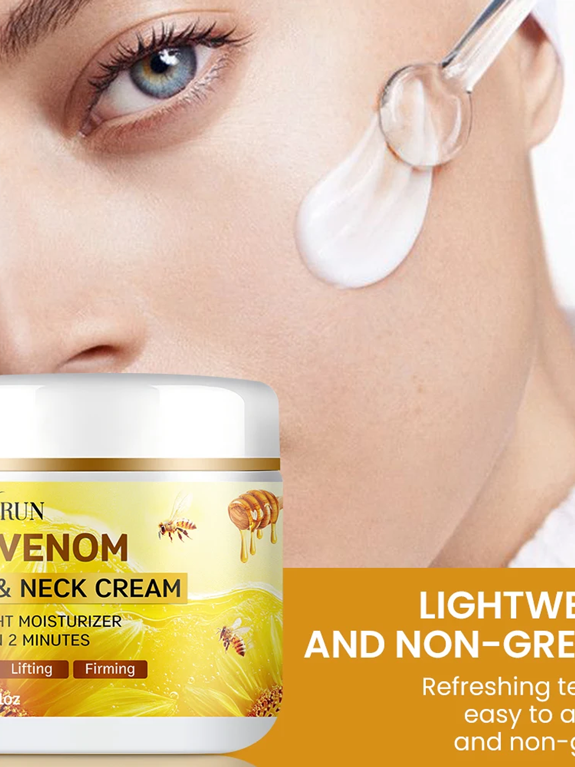 SUYARUN Bee Venom Collagen Anti-Aging Face Cream | Firming Lifting Moisturizer | Wrinkle Reduction | 24H Hydration. 3