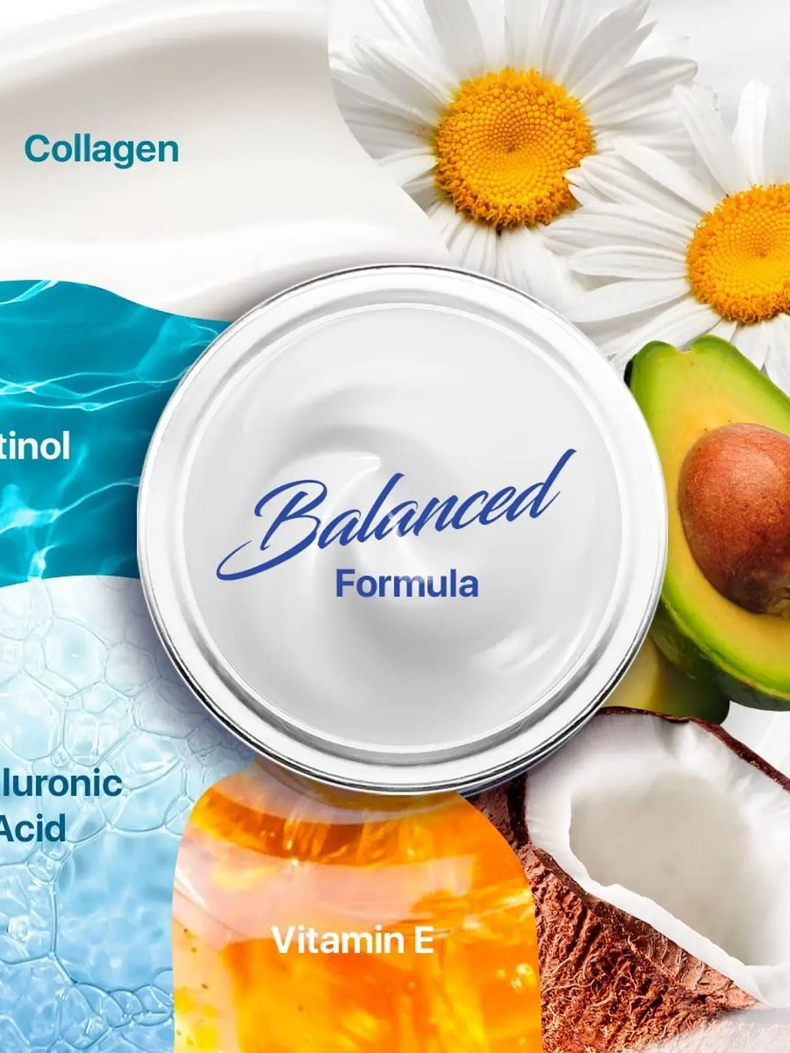 Collagen Cream for Face with Retinol and Hyaluronic Acid, Day Night Anti Aging Skincare Facial Moisturizer 6