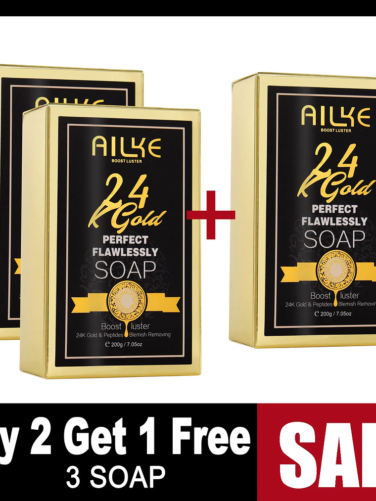 AILKE 24K Glod Flawlessly Skin Care Set, Whitening, Reduce Dark Spots, Pigmentation, Wrinkles, Moisturize, For All Skin Types 10