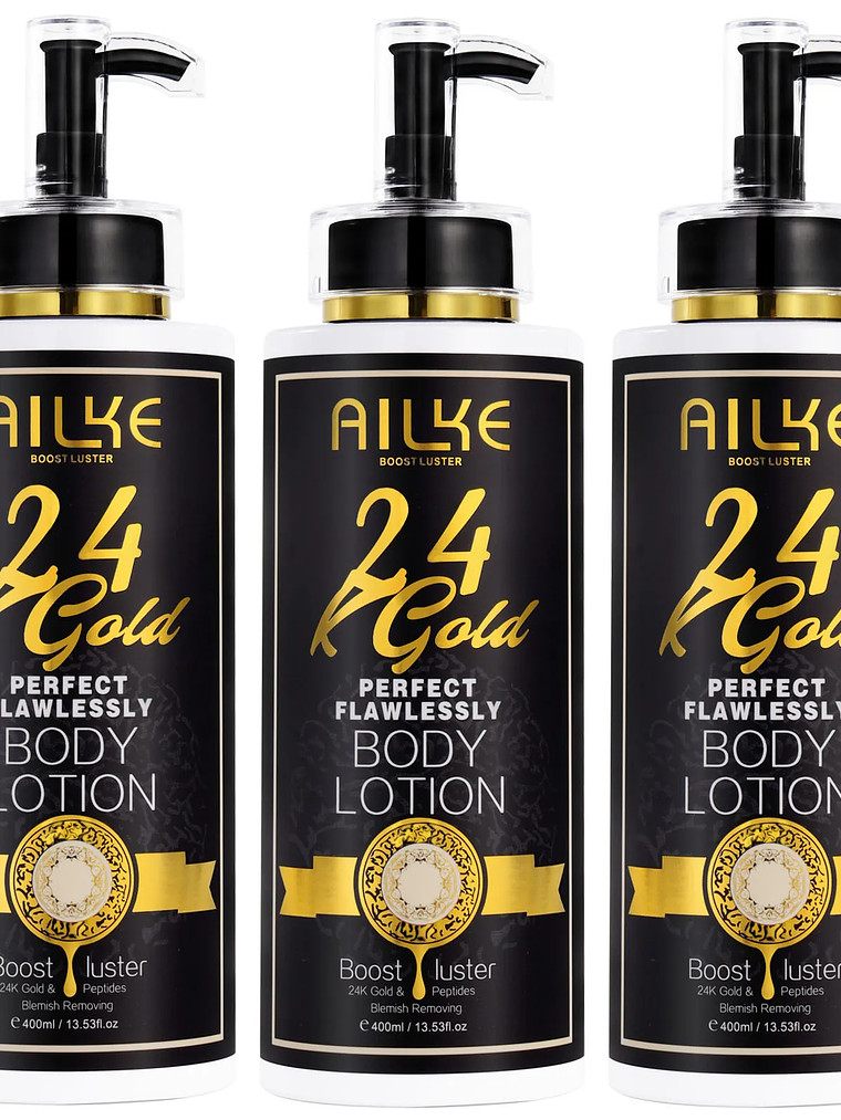 AILKE 24K Glod Flawlessly Skin Care Set, Whitening, Reduce Dark Spots, Pigmentation, Wrinkles, Moisturize, For All Skin Types 18