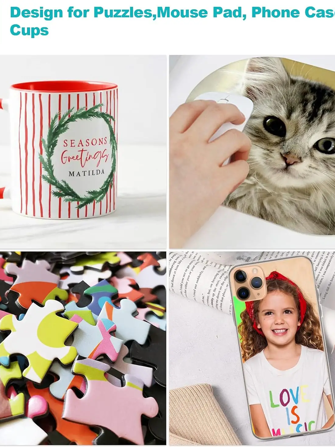 ESHANG Sublimation Paper A4 100 Sheets for Any Inkjet Printer Which Match Sublimation Ink 105g 3