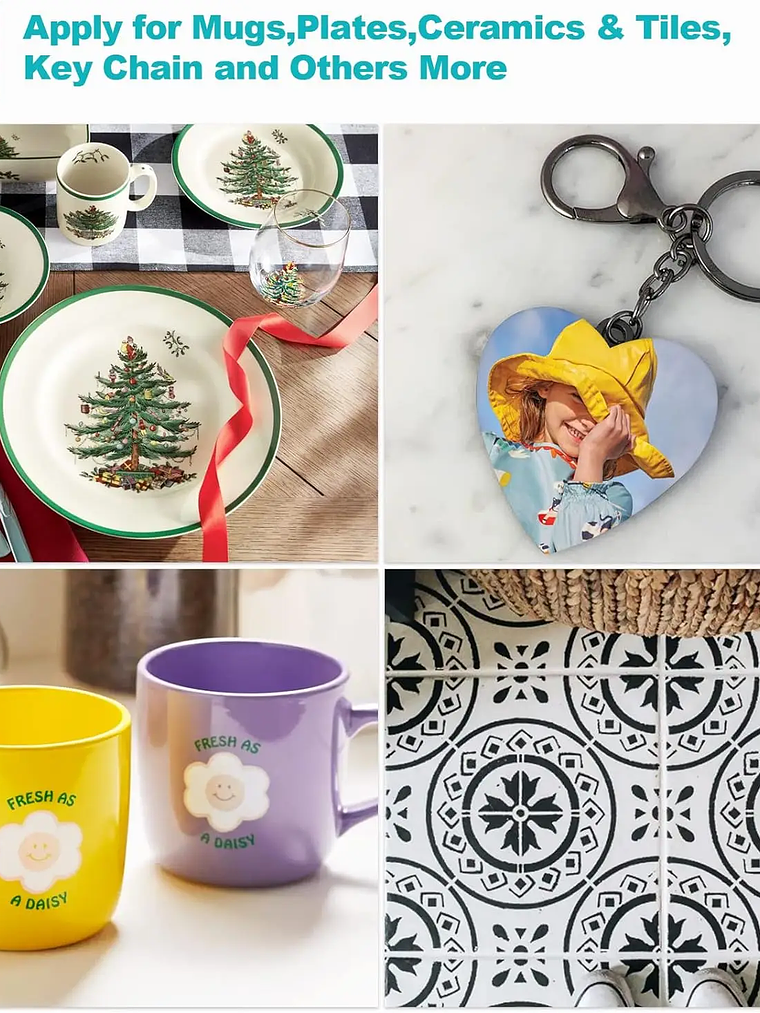 ESHANG Sublimation Paper A4 100 Sheets for Any Inkjet Printer Which Match Sublimation Ink 105g 4