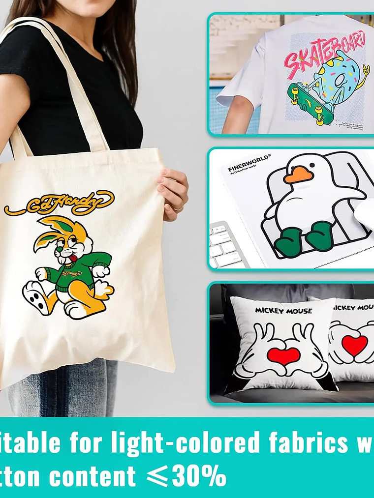 ESHANG Sublimation Paper A4 100 Sheets for Any Inkjet Printer Which Match Sublimation Ink 105g 5