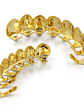 GRILLZ 8/8 Hip Hop Teeth Grillz Set Gold Silver Color Top &  Bottom Body Jewelry  Punk Cosplay Party Tooth Grills Gifts - thumbnail 3