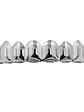 GRILLZ 8/8 Hip Hop Teeth Grillz Set Gold Silver Color Top &  Bottom Body Jewelry  Punk Cosplay Party Tooth Grills Gifts - thumbnail 9